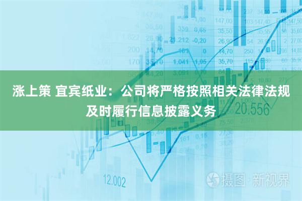 涨上策 宜宾纸业：公司将严格按照相关法律法规及时履行信息披露义务