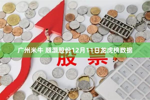 广州米牛 顺灏股份12月11日龙虎榜数据